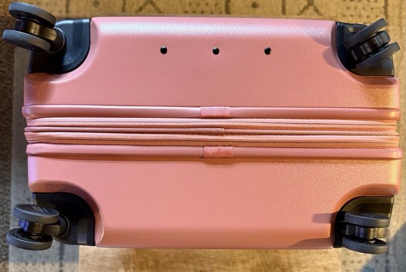 July | Checked Plus Expandable Check In Luggage Rolling Suitcase | 28.75" | Clay gallery