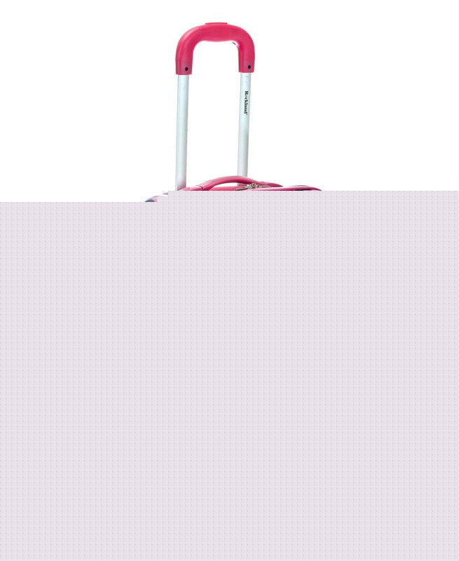 Safari Hardside Spinner Wheel Luggage, Carry-on 20″, Magenta Leopard