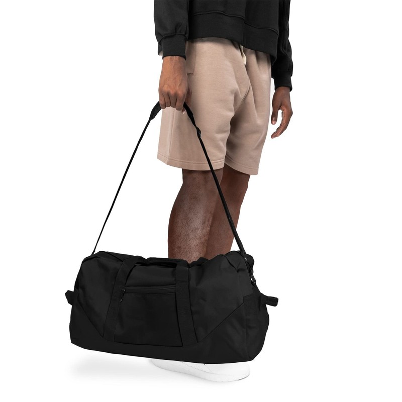 21" Large Duffle Bag with Adjustable Strap Black gallery