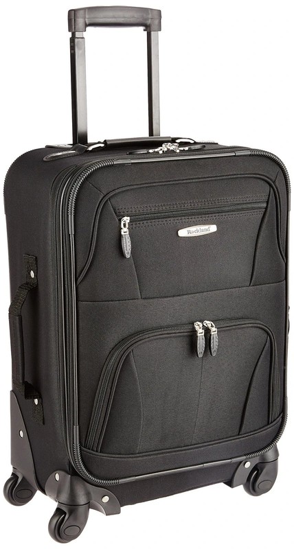 Expandable Spinner Carry On, Black, 19-Inch
