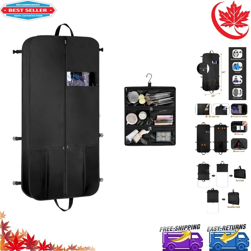 54″ Premium High-Quality Multi-functional Garment Bags for Clothes Travel