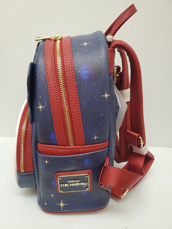 Loungefly The Marvels Mini Backpack 2023 - Symbol Glow in the Dark 10” NWT gallery