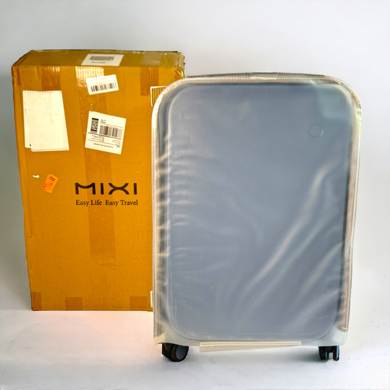 Mixi Design Aluminum Frame Suitcase Checked Luggage 24" - Sapphire Blue gallery