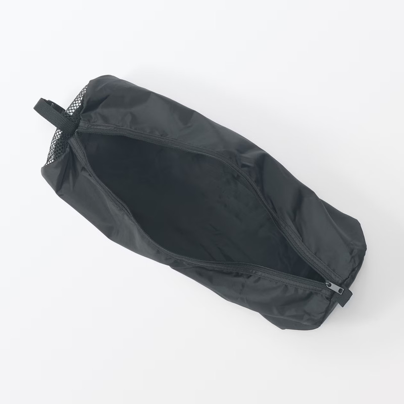 New Muji Polyester foldable Sorting Case Cylindrical Black Color With 2 Size S/M gallery