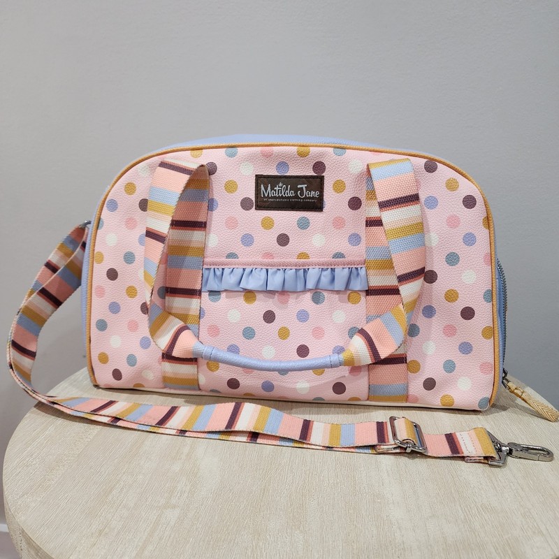 Matilda Jane Just Imagine Sleepover Duffle Bag With Shoe Compartment Girls Tote
