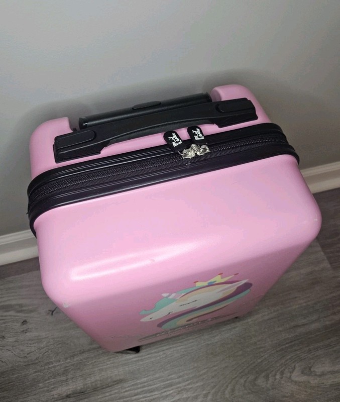 iPlay, iLearn Unicorn Kids Luggage 15” Girls Carry on Suitcase W/ Backpack gallery