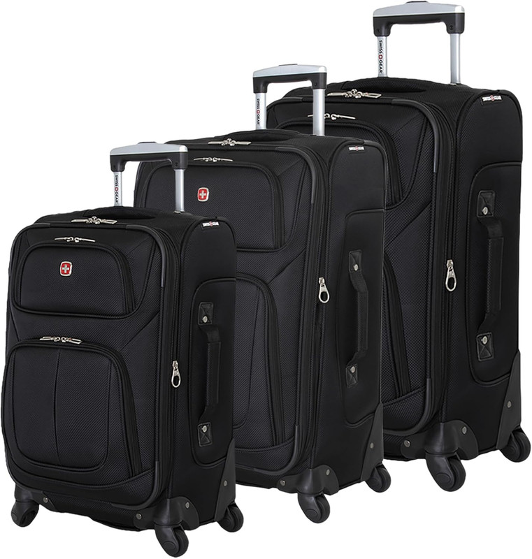 Sion 3-Piece Set, Softside Expandable Luggage – 21 Inch Carry-On & 25 & 29 Inch