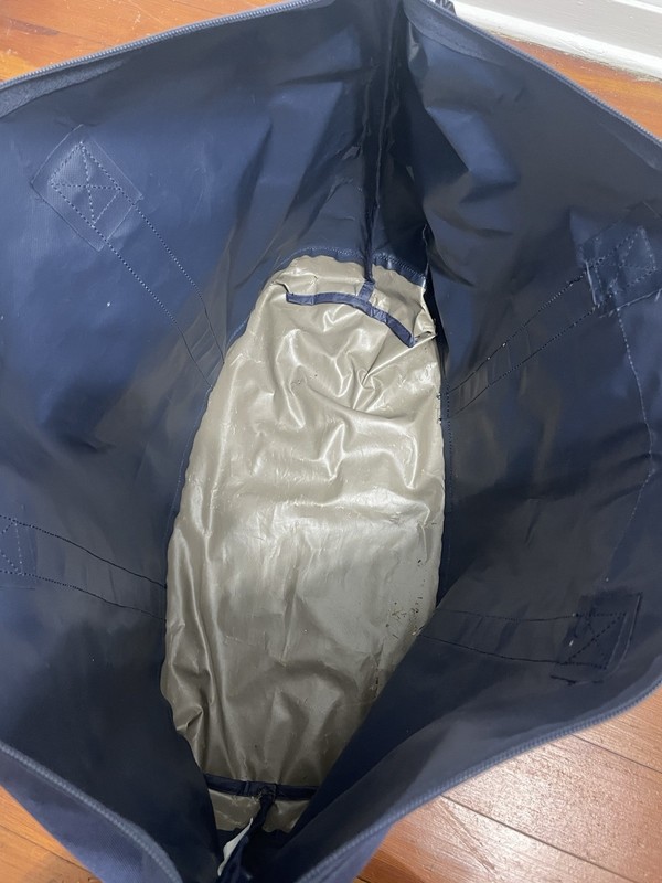 Samsonite Blue & Grey Large Foldable Tote With Handles. gallery
