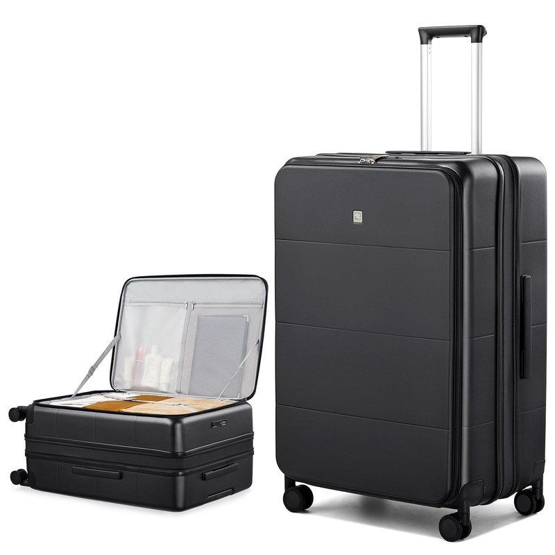 Hardside Expandable Large Checked Luggage, 28 Inch Top Opening Trunk Luggages…