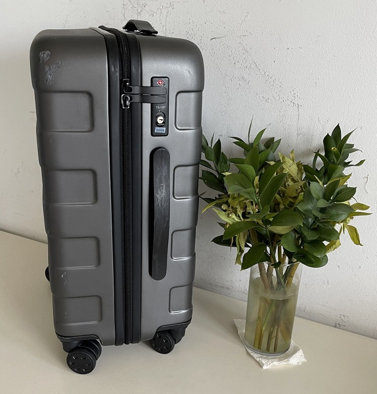 Japan MUJI Adjustable Handle Hard Shell Carry-On Urethane Resin Suitcase Luggage gallery