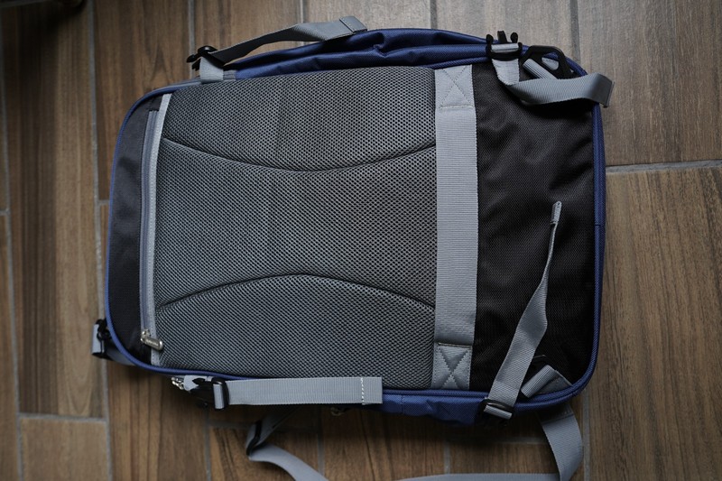 Amazon Basic Blue Carry On Travel Backpack Multi Carry Option Expandable Storage gallery