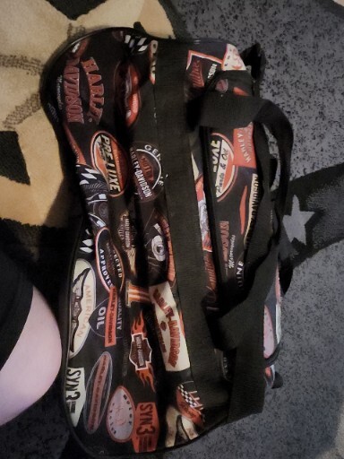 Harley-Davidson Logo Pattern Lightweight Duffel Bag 20x9x10” – Used gallery