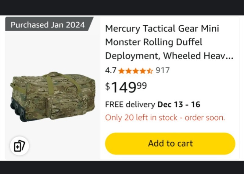 Mini Monster Deployment Bag