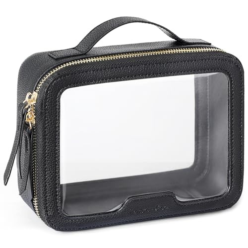 Clear Makeup Bag - TSA Structured Stylist (Medium - Hard Frame) 1 Medium Black gallery