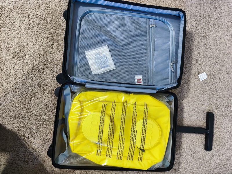 LEGO Spinner Suitcase Backpack Set Yellow Polypropylene TSA Lock 22" 15.74" gallery