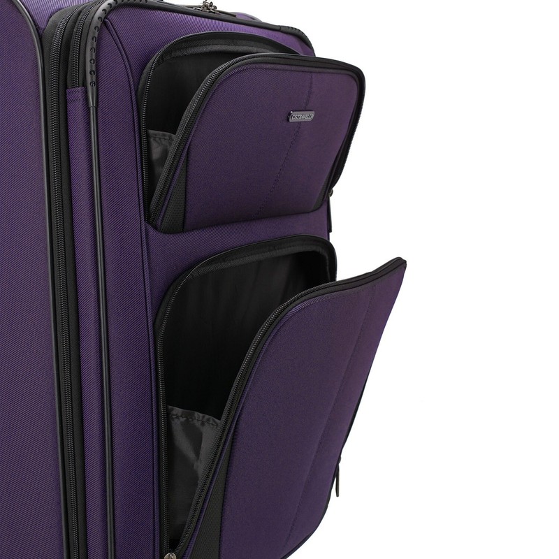 U.S. Traveler Aviron Bay 30" Expandable Softside Luggage Spinner Wheels - Purple gallery