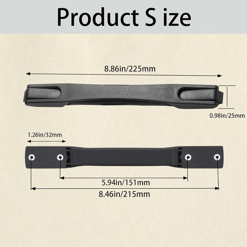 2PCS Luggage Replacement Handle, Plastic Portable Luggage Suitcase Case Handle, gallery
