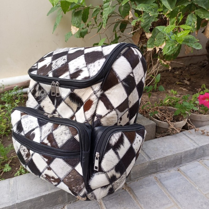 Best Travel Backpack Customize patchwork Laptop Bag Genuine Leather Backpack gallery