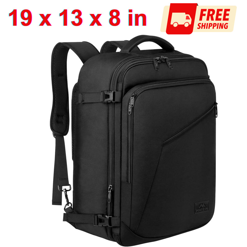 MATEIN Carry on Backpack, Extra Large Travel Backpack Expandable Airplane Approv