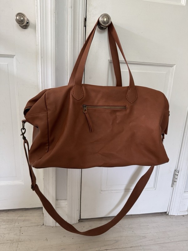Foundational Weekender Bag – Universal Thread Faux Leather Brown Travel Bag