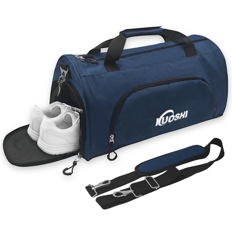 Gym Bag for Men & Women with Shoe Compartment & Wet Pocket, 31L Water Resista…