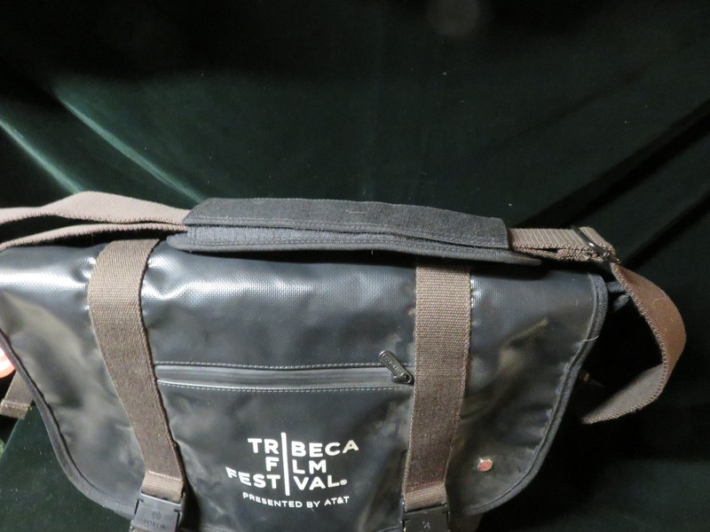 TOKEN Lorimer Vinyl Convertible Messenger Bag Black Tribeca Film Festival NwT! gallery