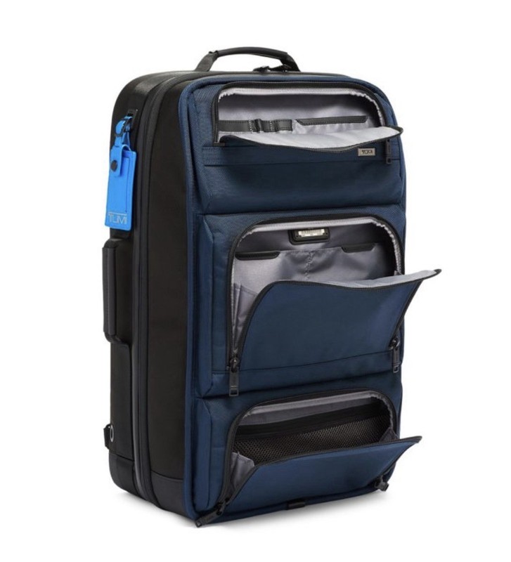 TUMI Alpha Excursion Backpack Duffel Navy Carry-On Travel Bag 22x14. gallery