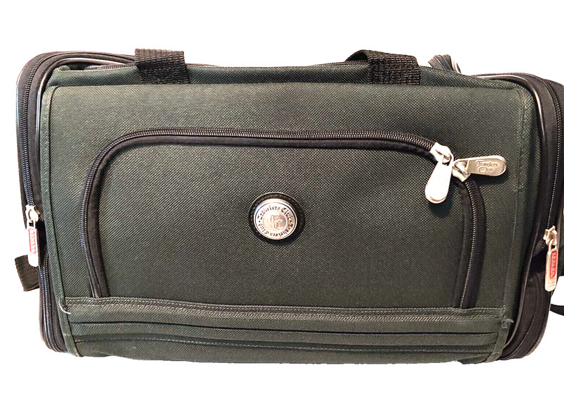 17″ Expandable Carry-on Bag – Weekend Bag – Vintage Travelers Club – Dark Green