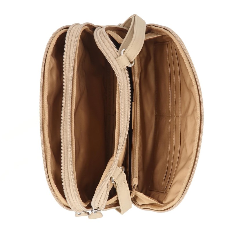 MultiSac Zippy Triple Compartment Crossbody Bag Chino gallery