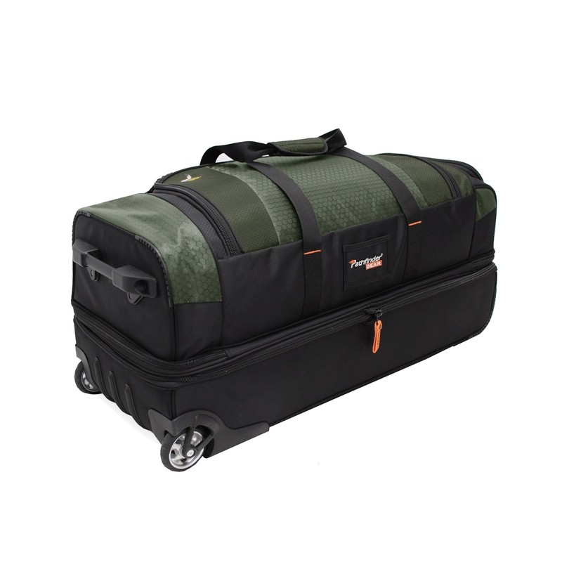 Pathfinder Gear 32 Inch Rolling Drop Bottom Duffel, Olive, One Size gallery