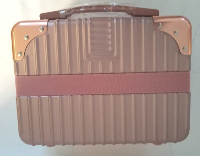 Small Trip 12 Inches Miniature Travel Luggage-Pink-Hard Case-Brand New-US Seller