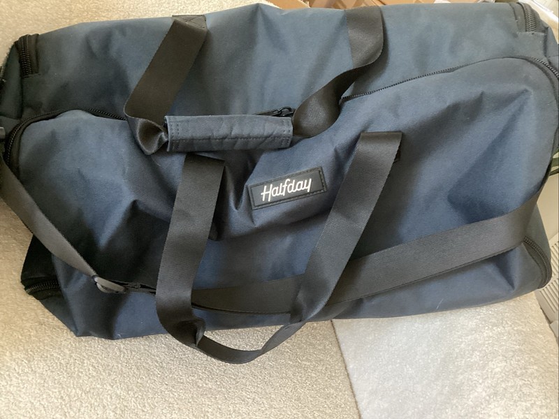 Halfday the Garment Duffel Premium 45L Travel Bag Navy Pacific