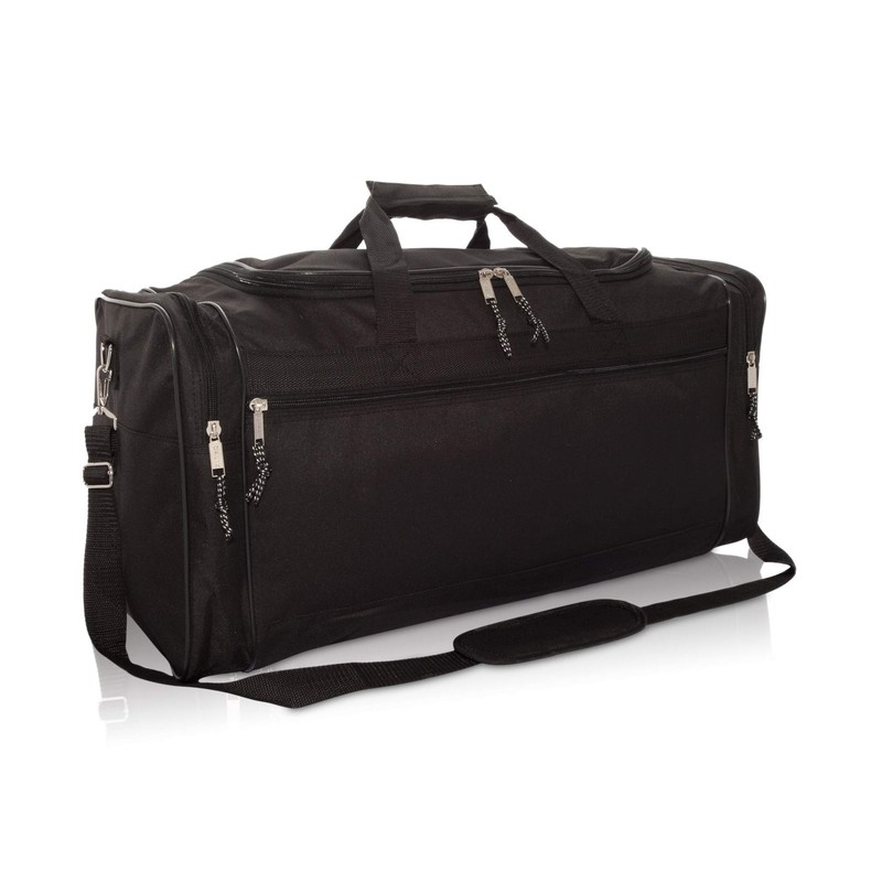 25″ Extra Large Vacation Travel Duffle Bag in Black