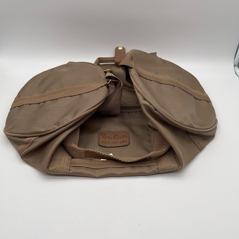 Vintage Pierre Cardin Tan Nylon Duffle Bag – Retro Weekend Travel Carry-On