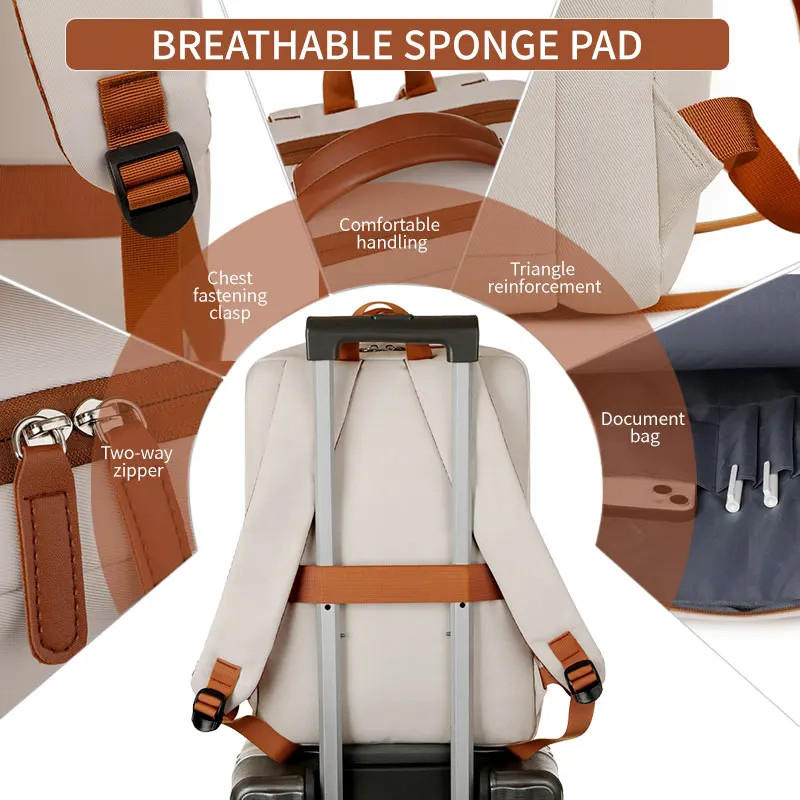 Fashionable and Simple LargeCapacity Backpack for Daily Commuting and Office Use gallery