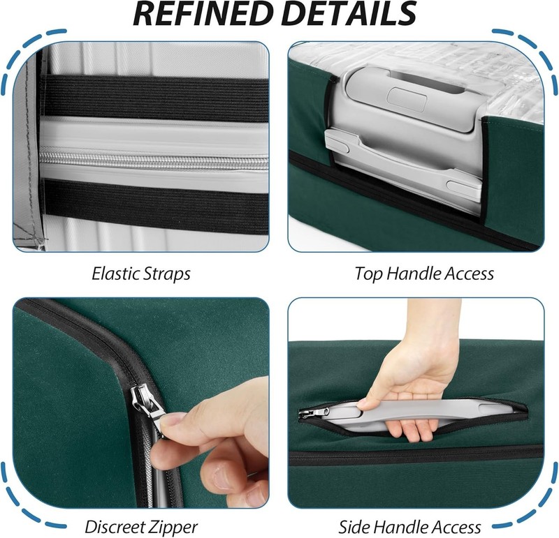 Transparent PVC , No Disassembly Required Clear Luggage Protector gallery
