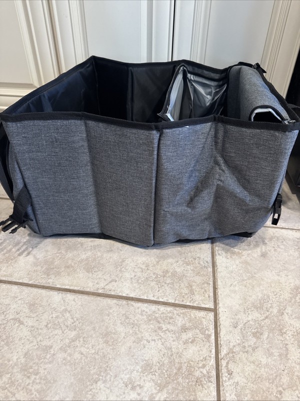 Car Trunk Rear Seat Travel Organizer Storage Groceries Cold Collapsible Valero