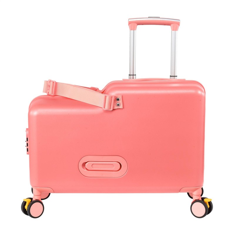20″ Kids Ride On Suitcase with Wheels, Scooter Luggage for Toddlers Travel