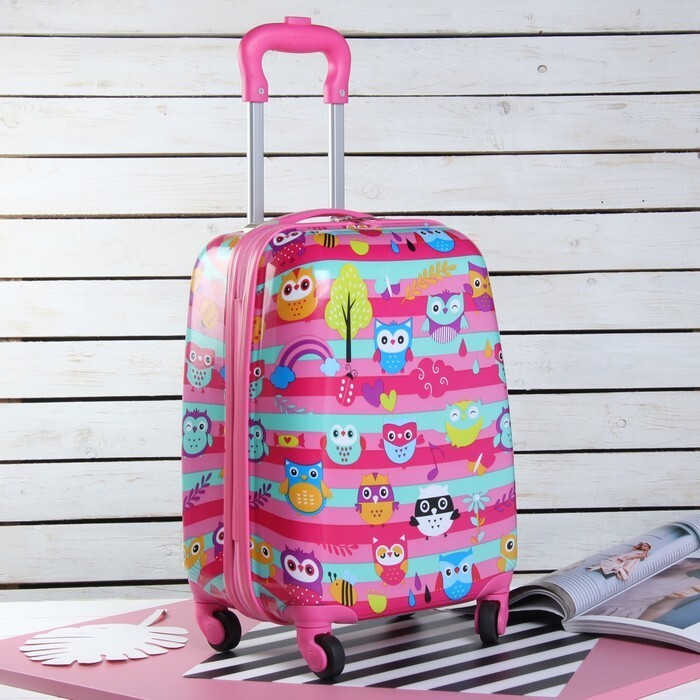 Owls pattern for Children Hardshell Travel Suitcase Luggage Dual-wheel spinners gallery
