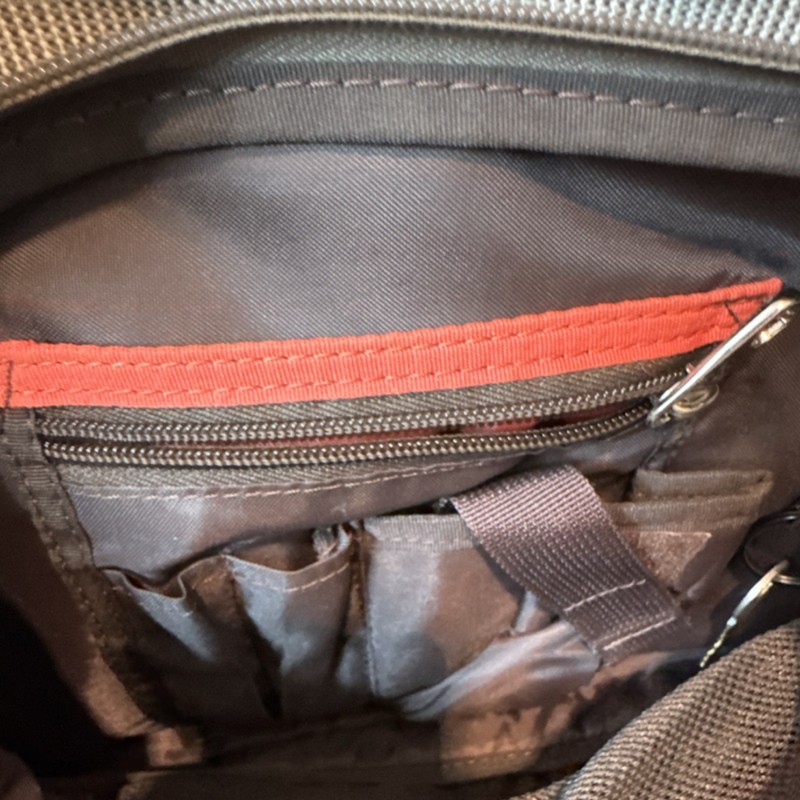 Samsonite Beige & Tan Solid Polyurethane Messenger Bag Adjustable Shoulder Strap gallery