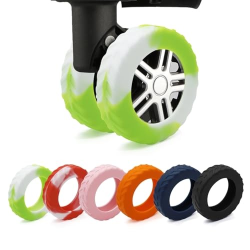 Luggage Compartment Wheel Protection Cover – Upgraded 8-Pack Gradient green