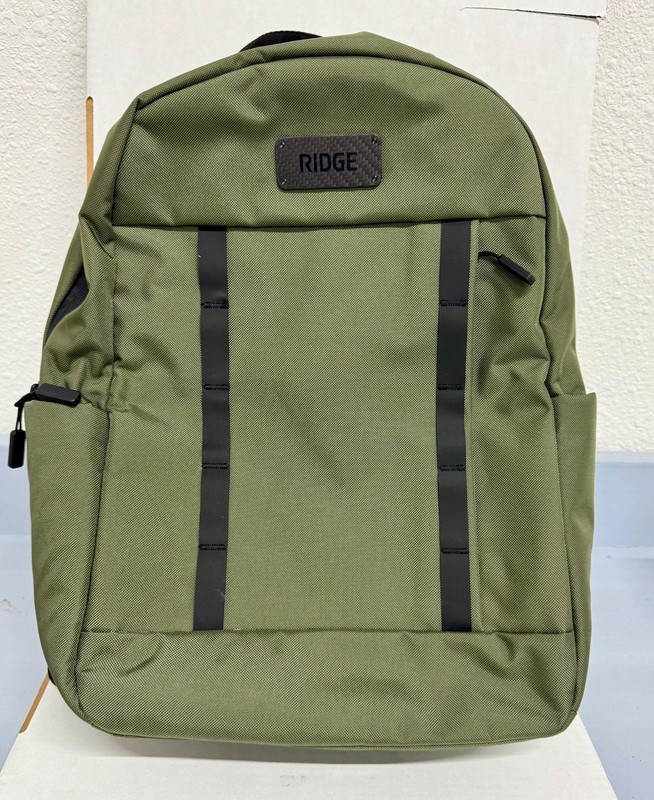 NEW RIDGE COMMUTER BACKPACK MATTE OLIVE GREEN BALLISTIC NYLON 18L TRAVEL RUCK