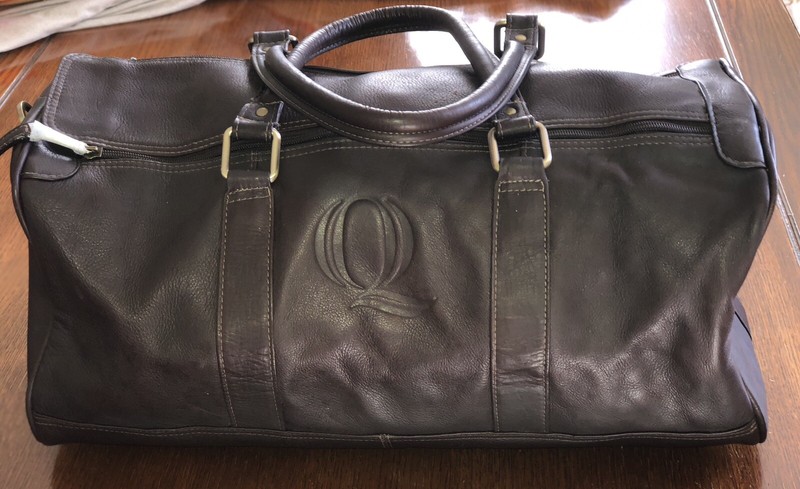 Clava Simple Leather Gym Duffle Shoulder Top Handle Traveling Bag 19”x10”x10” gallery