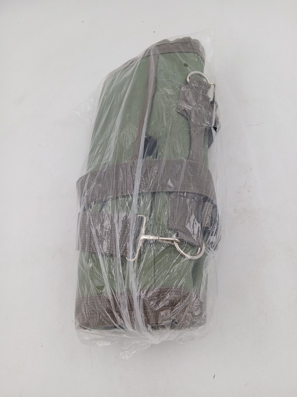 Green Polyester Tool Roll Organizer Bag Multi Pocket Pouch Carry Straps 17 Inch