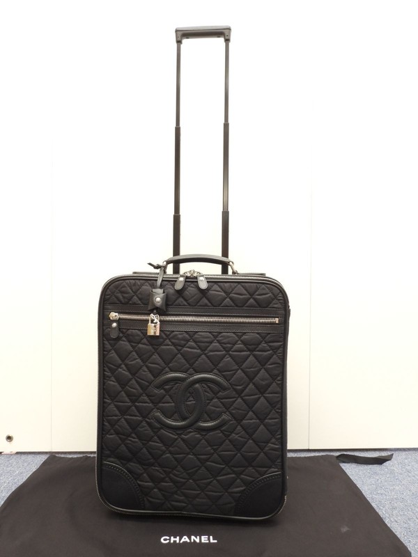 Chanel Carry Bag Sport Line Black Nylon 14.1*18.1*7.4 inch