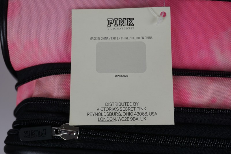 VICTORIA'S SECRET PINK TIE DUE CARY-ON WHEELIE SUITCASE LUGGAGE NWT gallery