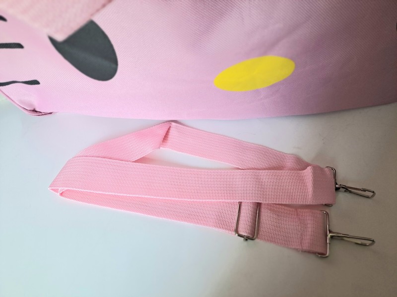 Hello Kitty Duffle Bag With Lg Zipper Shoulder Strap Outside Pocket NEW 18x11x6" gallery