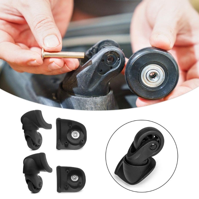 4Pcs Stylish Suitcase Rolling For Convenient Travel And Easy Installation gallery