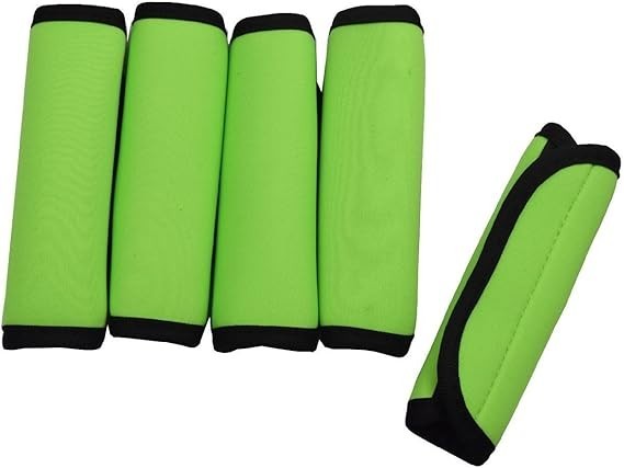 “5 Pack Soft Comfort Neoprene Handle Wraps/Grip/Identifier for Travel Bag Lugg..