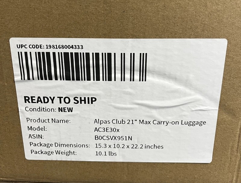 Alpas Club 21" Max Carry-on Hardside Luggage with TSA Approved Lock gallery